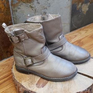Gap Girl's Leather boots Metallic Size 12